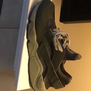 Green and grey Nike Air Huarache size 13